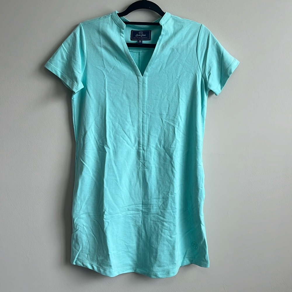 Lauren James Seafoam Short Sleeve Tunic Dress